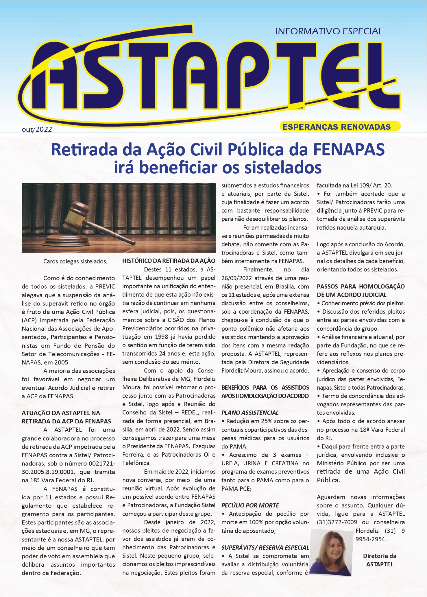 Retirada de ação civil pública da FENAPAS